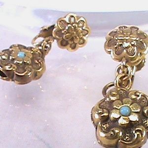 Vintage ACCESSOCRAFT NYC Screwback Dangle Earrings